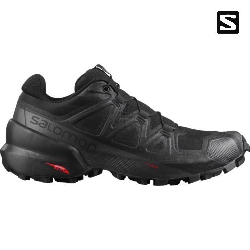 Black Salomon Speedcross 5 Women's Trail Running Shoes | IE SW4561